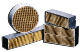 Ceramic Honeycomb Catalytic Combustor (CC 552 / 1P346) for JOTUL wood stoves (models Alpha, Firelight #12, Series 3, and Series 8). Measures 4" wide by 7" long by 2" thick. PRIOR TO ORDERING CONSIDER THE STEELCAT (CS 552) UPGRADE   A worthwh