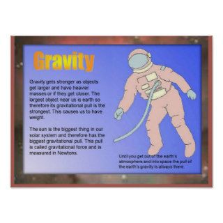 Science, Gravity Poster