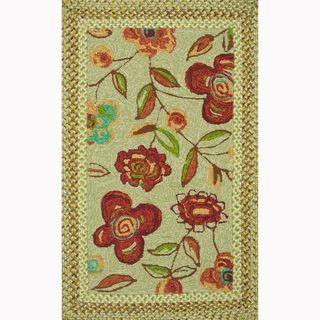 Hand hooked Frontier Sage Rug (2'3 x 3'9) Alexander Home Accent Rugs