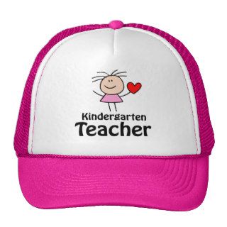 I Heart Kindergarten Teacher Hats