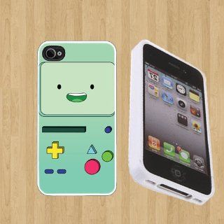 Adventure time Custom Case/Cover FOR Apple iPhone 4 / 4s** WHITE** Rubber Case ( Ship From CA ) Cell Phones & Accessories