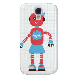 Robot Love (Hers) iPhone Case for Couples Galaxy S4 Covers