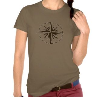 Brown Compass Rose T Shirt
