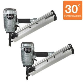 Hitachi 2 Piece 3 1/2 in. Paper Collated Framing Nailer Kit KNR90D X2