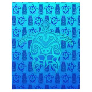 Blue Tribal Turtle Jigsaw Puzzles