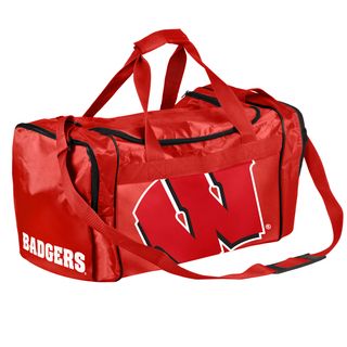 Forever Collectibles NCAA Wisconsin Badgers 21 inch Core Duffle Bag Forever Collectibles Fabric Duffels
