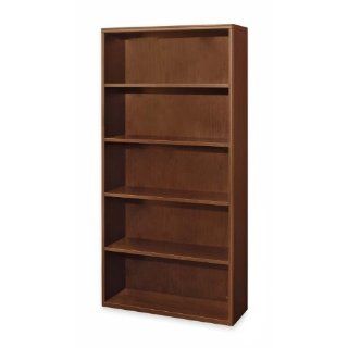 HON 800 Series Lateral File with 5 Drawers, 36 W by 19 1/4 D by 67 H, Cherry   Bookcases