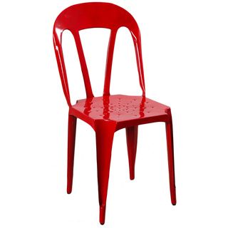 Red Kullu Metal Chair (India) Dining Chairs