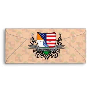 Indian American Shield Flag Envelope