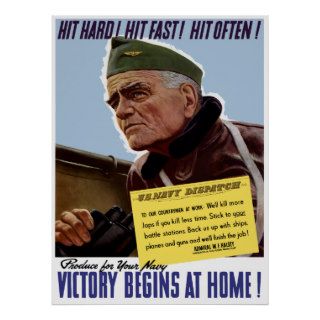 WW2 Bull Halsey Poster