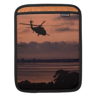 HH 60G Pave Hawk at Sunset iPad sleeve