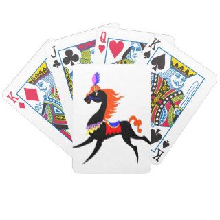 horse014yy CARTOON DECORATIVE HORSE SHOW PARADE HA Card Decks