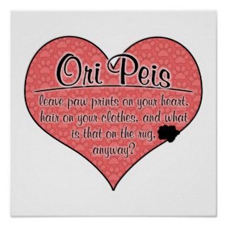 Ori Pei Paw Prints Dog Humor