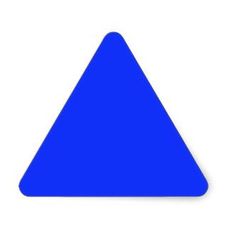 Bright Blue Triangle Sticker