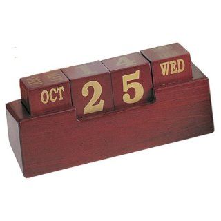 Wooden Perpetual Calendar  Date Blocks 