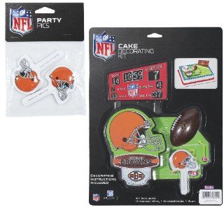 NFL Cleveland Browns Lay on Cake/Cupcake Decorations Sports & Outdoors