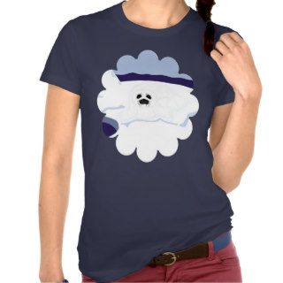 White Seal Pup on Iceberg Cartoon Art Tee Shirt
