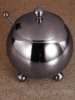 Stainless Steel Sugar Bowl WITH Spoon 540 Kitchen & Dining