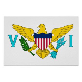 United States Virgin Islands Flag Posters