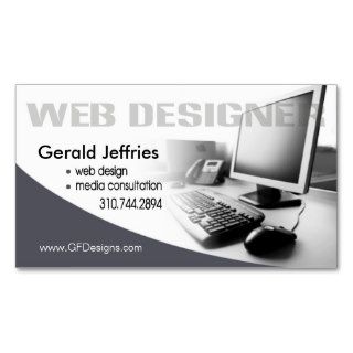 Web Designer Media Consultant Computer Whiz Business Cards