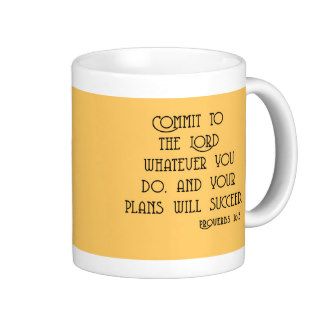Commit to the Lord Bible Quote Tshirts Mug