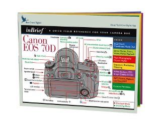 Canon EOS 70D inBrief Laminated Reference Card  Camera Lens Accessories  Camera & Photo