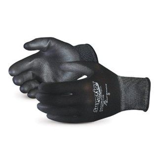 Superior S13BKPUQ Superior Touch Nylon Economy String Knit Glove with Polyurethane Coated Palm, Work, 13 Gauge Thickness, Size 6, Black (Pack of 1 Dozen)