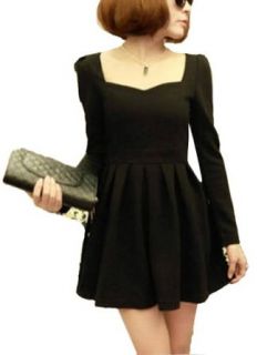 Autumn Dress Casual Loose And Long Sleeve Pleated Dress