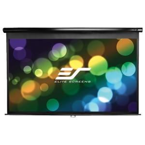 Elite Screens 135 in. Manual Pull Down Projection Screen   Max White M135UWH2
