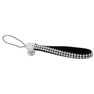 Artificial Leather Crystal Wrist Strap Lanyard for Camera Cell Phone iPod 0.3"   Jewelry Making Tools
