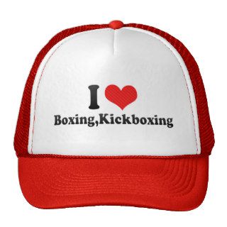 I Love Boxing,Kickboxing Hats