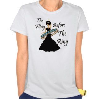 The Fling Before The Ring White Background T Shirts