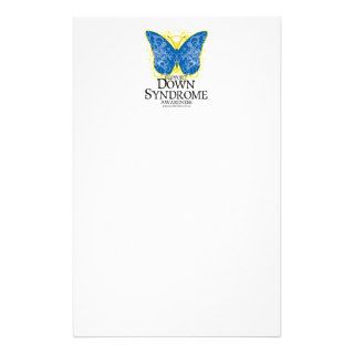 Down Syndrome Butterfly Stationery Paper