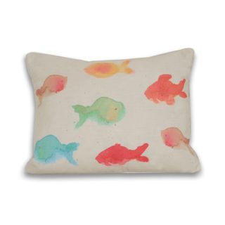 Water Color Fish (16 x 20) Pillow Thro Throw Pillows