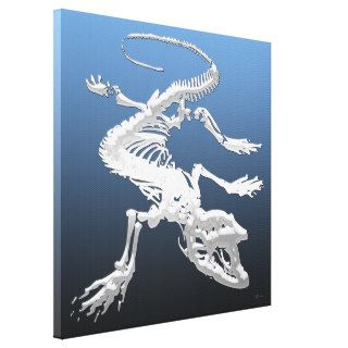 999.9 Komodo Dragon Skeleton Gallery Wrapped Canvas