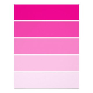 Bright Pink Paint Samples Letterhead