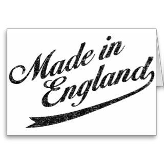 Made in England   Distressed Image Card