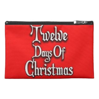 Twelve Days of Christmas Travel Accessory Bags