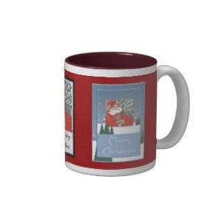 Merry Christmas   Santa With Christmas Pudding Mug