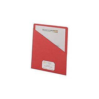 Smead(R) Slash File Jackets Convenience Pack, 9 1/2In. X 11 3/4In., Red, Pack Of 25  File Folders 