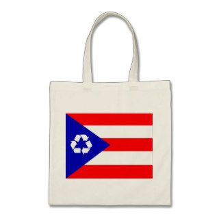 Puerto Rico recycle flag bag