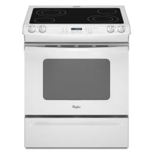 Whirlpool Gold 4.5 cu. ft. Slide In Electric Range with Self Cleaning Oven in White GY397LXUQ