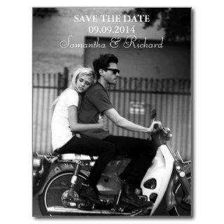 Modern Photo Save The Date Postcards