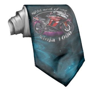 Kawasaki Ninja 1000 Blue Nebula Necktie