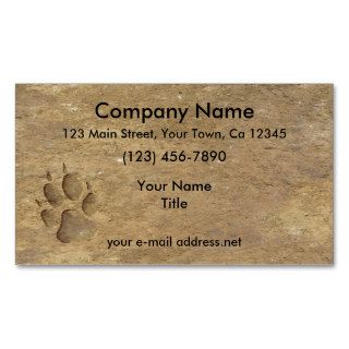 Wolf Print, Business Card