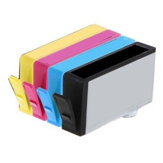 4 Pack Ink4work Remanufactured HP 564XL Ink Cartridge Combo (Show Ink Level) For Deskjet 3070a 3520 3521 3522 3526 Electronics