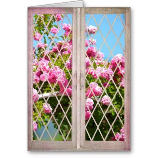 Roses in Window Card