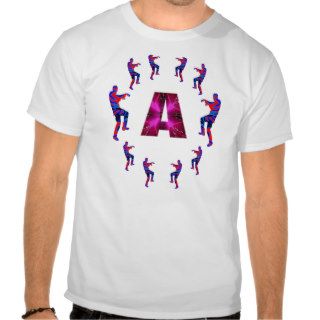 ART101 Alphabet Zombie Dance T shirts