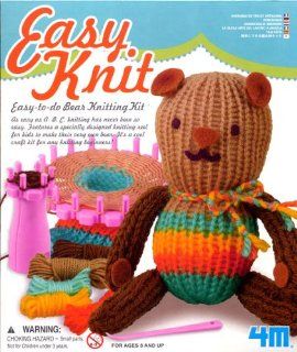 Children's Arts & Crafts Teddy Bear Knitting Kit Gift *Great Gift Idea* Toys & Games