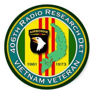 406th RRD   ASA Vietnam Round Sticker